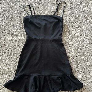 Little black dress, spaghetti tie straps